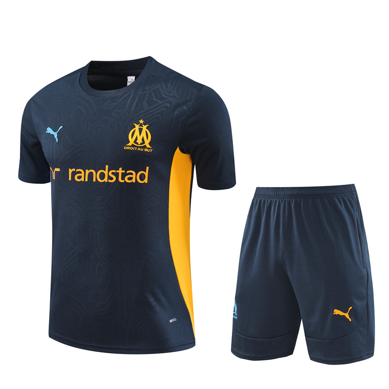 AAA Quality Marseilles 24/25 Navy Blue Training Kit Jerseys